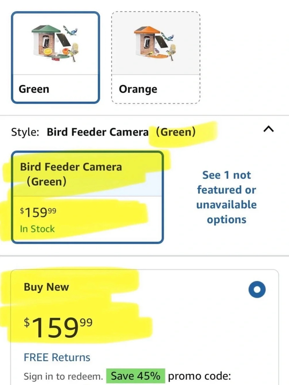 Haymor Green Solar Bird Feeder with Camera New In Box #M2859